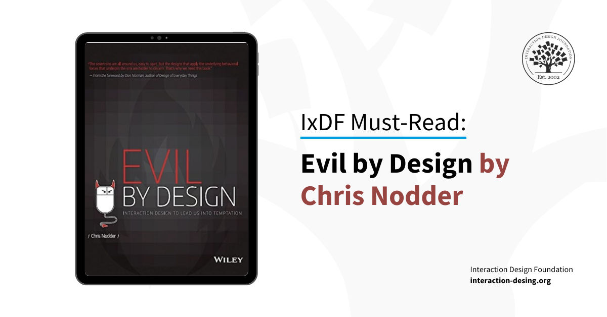Book cover of Evil by Design by Chris Nodder